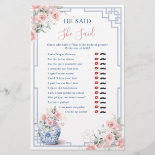 Blush Pink Chinoiserie Ginger Jar He Said She Said