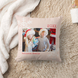 Gingerbread Family Personalized Christmas Lumbar Pillow