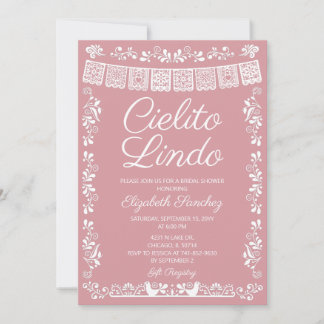 Blush Pink Cielito Lindo Bridal Shower Invitation