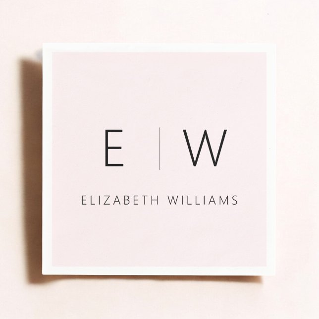 Blush Pink Classic Elegant Modern Minimalist Napkins (Creator Uploaded)