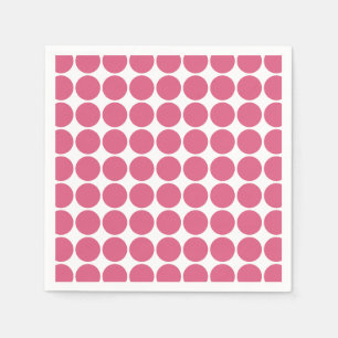 Blush Pink Color Scandi Dots Pattern Design Napkins