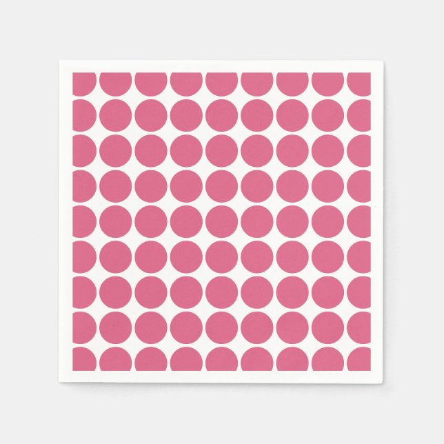 Blush Pink Color Scandi Dots Pattern Design   Napkins (Front)