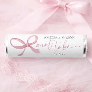 Blush Pink Coquette  Bow 'Mint To Be' Wedding  Breath Savers® Mints