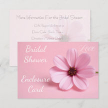 Blush Pink Cosmos Floral Script Bridal Shower