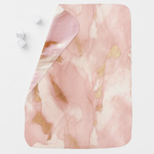 Blush Pink Cow Animal Baby Blanket