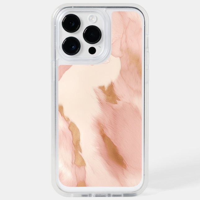 Blush Pink Cow Animal  Otterbox iPhone Case (Back)
