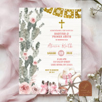 Blush Pink Cowgirl Spanish Girl Bautizo y Primer 