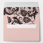 Blush Pink, Cream, and Gray Damask A7 Envelope (Back (Bottom))