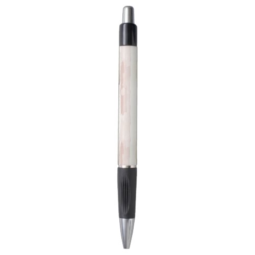 Blush Pink Cream Stripes Pen