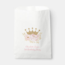 Personalized Princess Carriage Birthday Party Favor Bags 