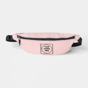 Blush Pink   Custom Business Logo Professional  Fanny Pack