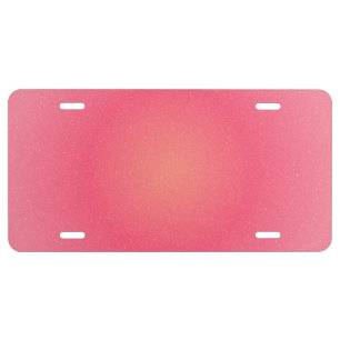 Blush Pink Custom License Plate