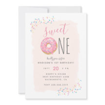 Blush | Pink Doughnut Sprinkle Sweet 1st Birthday
