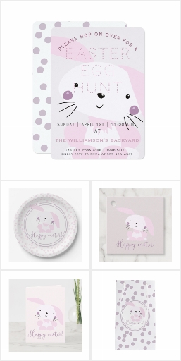 Blush Pink Easter Bunny