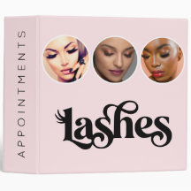 Blush Pink Elegant 3 Photo Lashes Appointments 