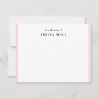 Blush Pink Elegant | Feminine From the Desk Note Card