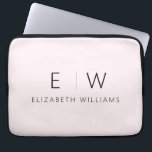 Blush Pink Elegant Modern Minimalist Monogram Name Laptop Sleeve<br><div class="desc">Enhance your iPad's style and protection with our Classic Elegant Modern Minimalist Monogram iPad Sleeve. Merging timeless sophistication with contemporary minimalism, this meticulously designed accessory elevates your tablet experience. Crafted with precision and attention to detail, this iPad sleeve is not just a practical item; it's a personalized statement of refined...</div>