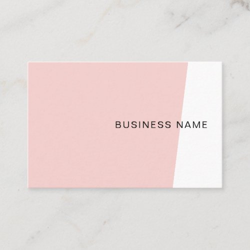 Blush Pink Elegant Modern Minimalist Template Business Card