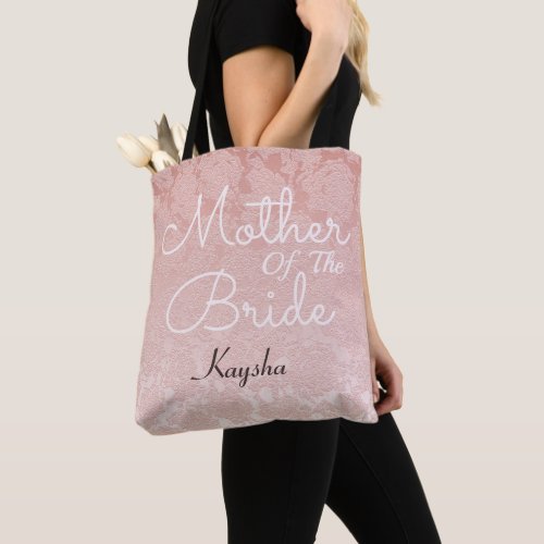 Blush Pink Elegant Wedding Mother Of The Bride Tote Bag