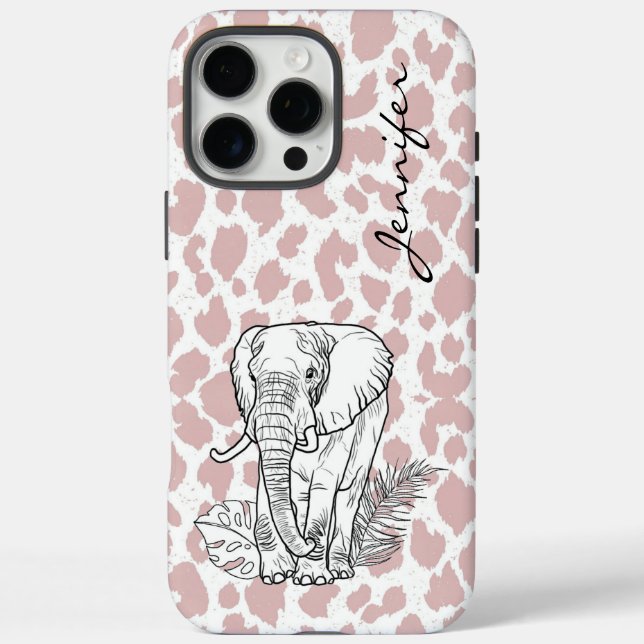 Blush Pink Elephant iPhone  Case-Mate iPhone Case (Back)