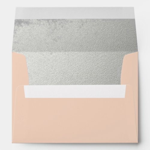 Blush Pink Embossed Silver_effect Inside Lined Envelope