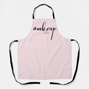 Blush Pink Employee Makeup Artist  Apron