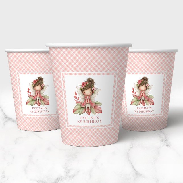 Blush Pink Fairy Whimsy 2nd Birthday Paper Cups (Blush Pink Fairy Whimsy 2nd Birthday Paper Cups)