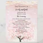 Blush Pink Fairytale Wedding Program