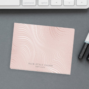 Blush Pink Faux Rose Gold Classy Glam Hairstylist Post-it Notes