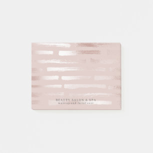 Blush Pink Faux Rose Gold Glam Makeup Artist Post-it Notes