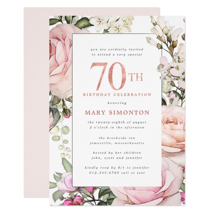 Pink Chic 70 Birthday Lunch Napkins