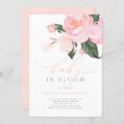 Blush Pink Floral Baby in Bloom Shower Girl