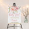 Blush Pink Floral Baby Shower Girl Welcome 