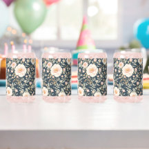 Blush Pink Floral Botanical Pattern: Natural