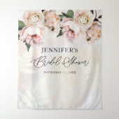 Blush Pink Floral Bridal Shower Backdrop (Front)