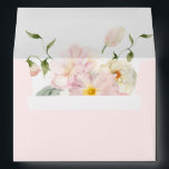 Blush Pink Floral Bridal Shower Envelope<br><div class="desc">A blush pink floral envelope with the printed return address. All text is editable click customize to further customize your envelope's font style and envelope color.</div>