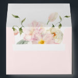 Blush Pink Floral Bridal Shower Envelope<br><div class="desc">A blush pink floral envelope with the printed return address. All text is editable click customize to further customize your envelope's font style and envelope color.</div>