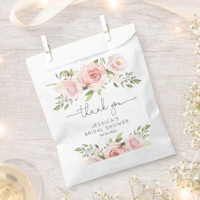 Blush pink floral bridal shower favor bag (Clipped)