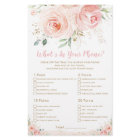Blush Pink Floral Bridal What's In Your Phone Game