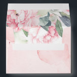 Blush Pink Floral Elegant Vintage Envelope<br><div class="desc">Pink flowers and greenery vintage envelopes</div>