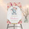 Blush Pink Floral Elephant Baby Shower Welcome