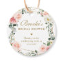 Blush Pink Floral Gold  Bridal Shower Thank you Fa Favor Tags
