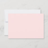 Blush Pink Floral Gold Geometric Bridal Shower Tha Thank You Card (Back)