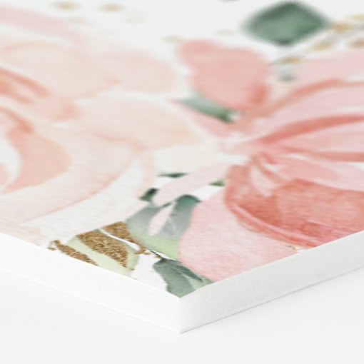 Blush Pink Floral Gold Quinceañera Seating Chart Foam Board | Zazzle