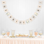 Blush Pink Floral Greenery Wedding Bride to Be Bunting Flags<br><div class="desc">Wedding bridal shower "Bride to Be" bunting banner features elegant watercolor floral bouquets,  including rose and ranunculus flowers,  as well as brushed stripe and polka dot patterns. Neutral shades of blush pink,  beige,  white,  cream,  and green are included. Perfect for a spring or summer event.</div>