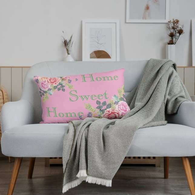 Blush pink Floral peonies Trendy Girly Accent Pillow (Creator Uploaded)