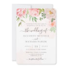 Blush Pink Floral Peony All In One QR Code Wedding