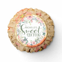 Blush Pink Floral Sweet 16  Reese's Peanut Butter Cups