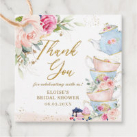 Blush Pink Floral Tea Party Baby Shower Birthday