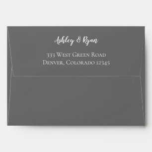 Blush Pink Floral Wedding Envelope